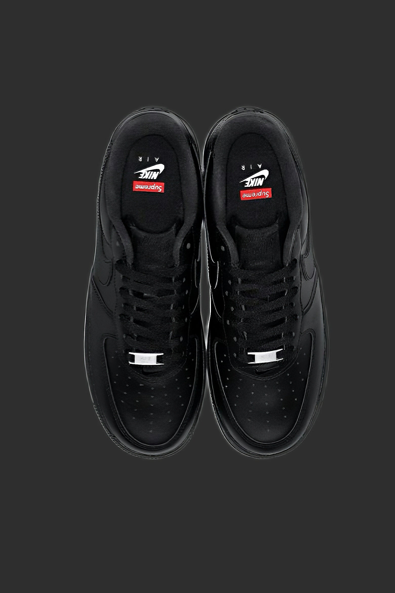 BLACK+RED ACCENT SNEAKER